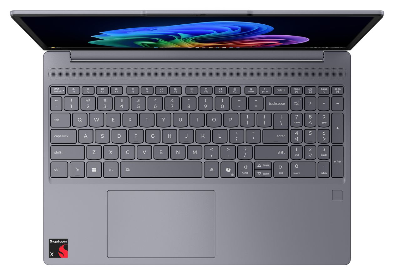 IdeaPad Slim 3 15Q8X10 Copilot+ WUXGA Notebook 38,9 cm (15.3 Zoll) 1920 x 1200 Pixel 1 TB SSD Windows 11 Home Qualcomm Snapdragon max. 3 GHz  (Grau) 