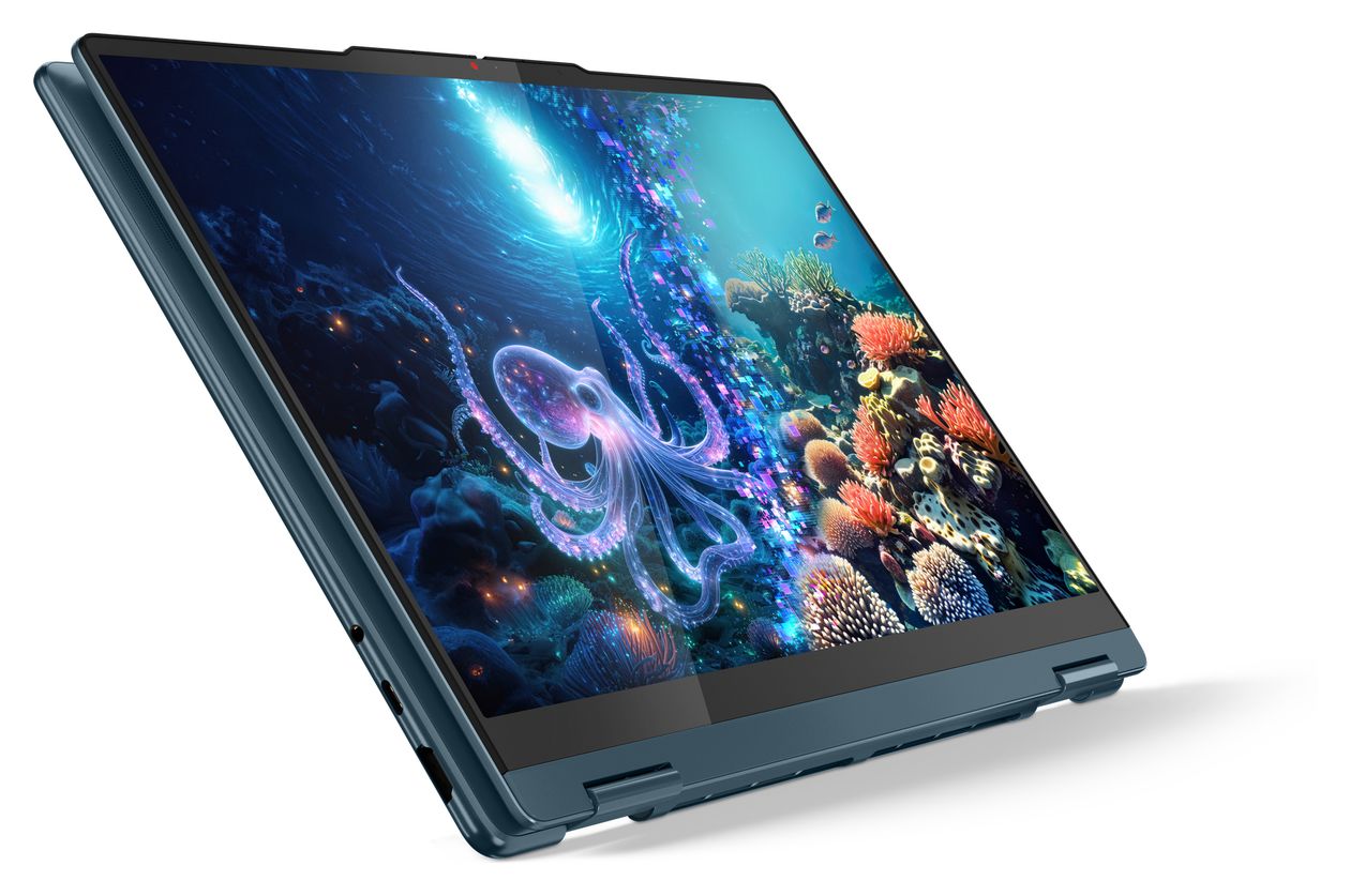 Yoga 7 2-in-1 14AKP10 WUXGA Notebook 35,6 cm (14 Zoll) Touchscreen 16 GB RAM 512 GB SSD Windows 11 Home AMD Ryzen 5  (Türkis) 