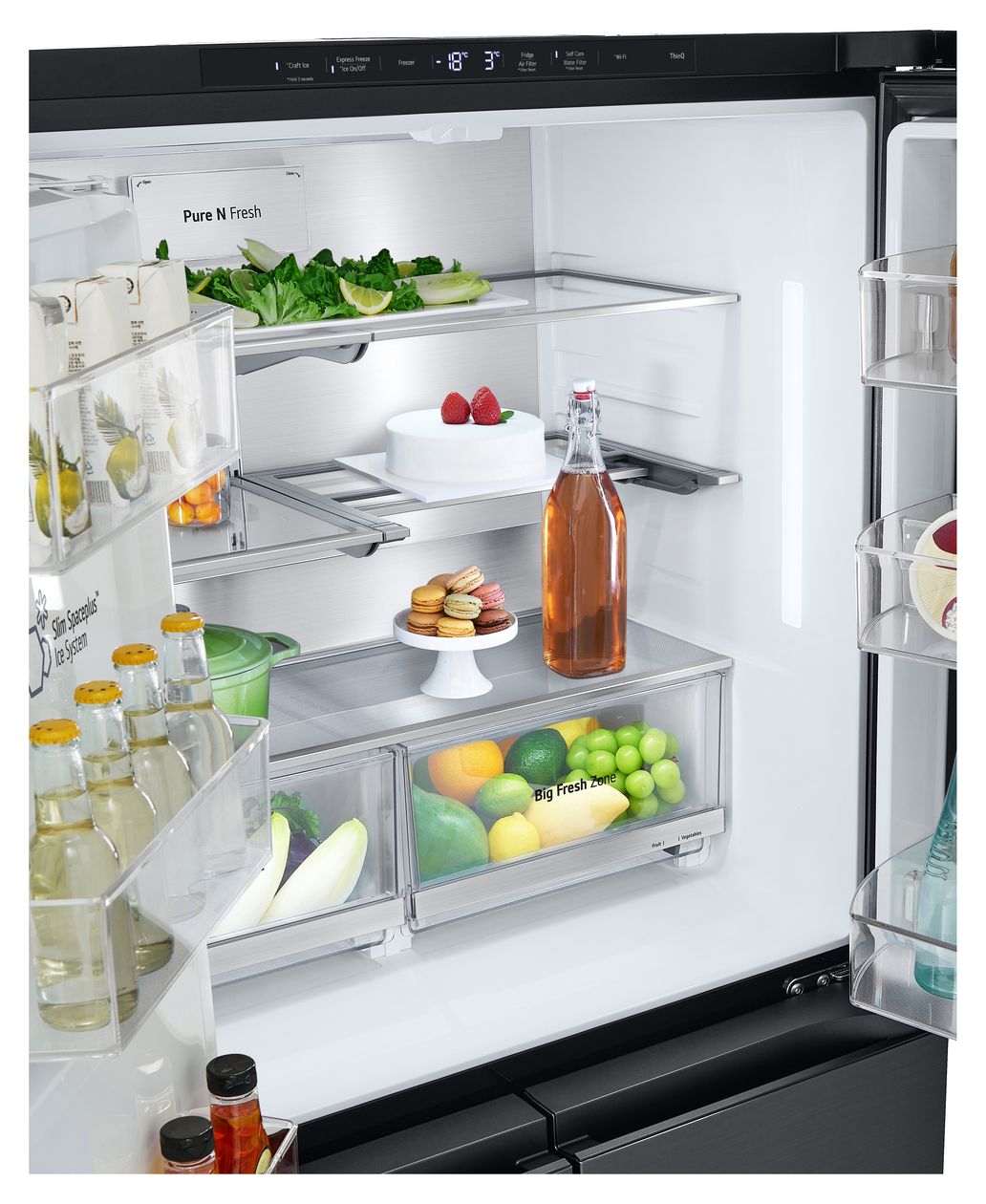 GMG960EVEE Side-by-Side Kühl-/ Gefrierkombination French Door 364 l / 274 l 359 kWh NoFrost 1792 mm x 914 mm  (Schwarz) 