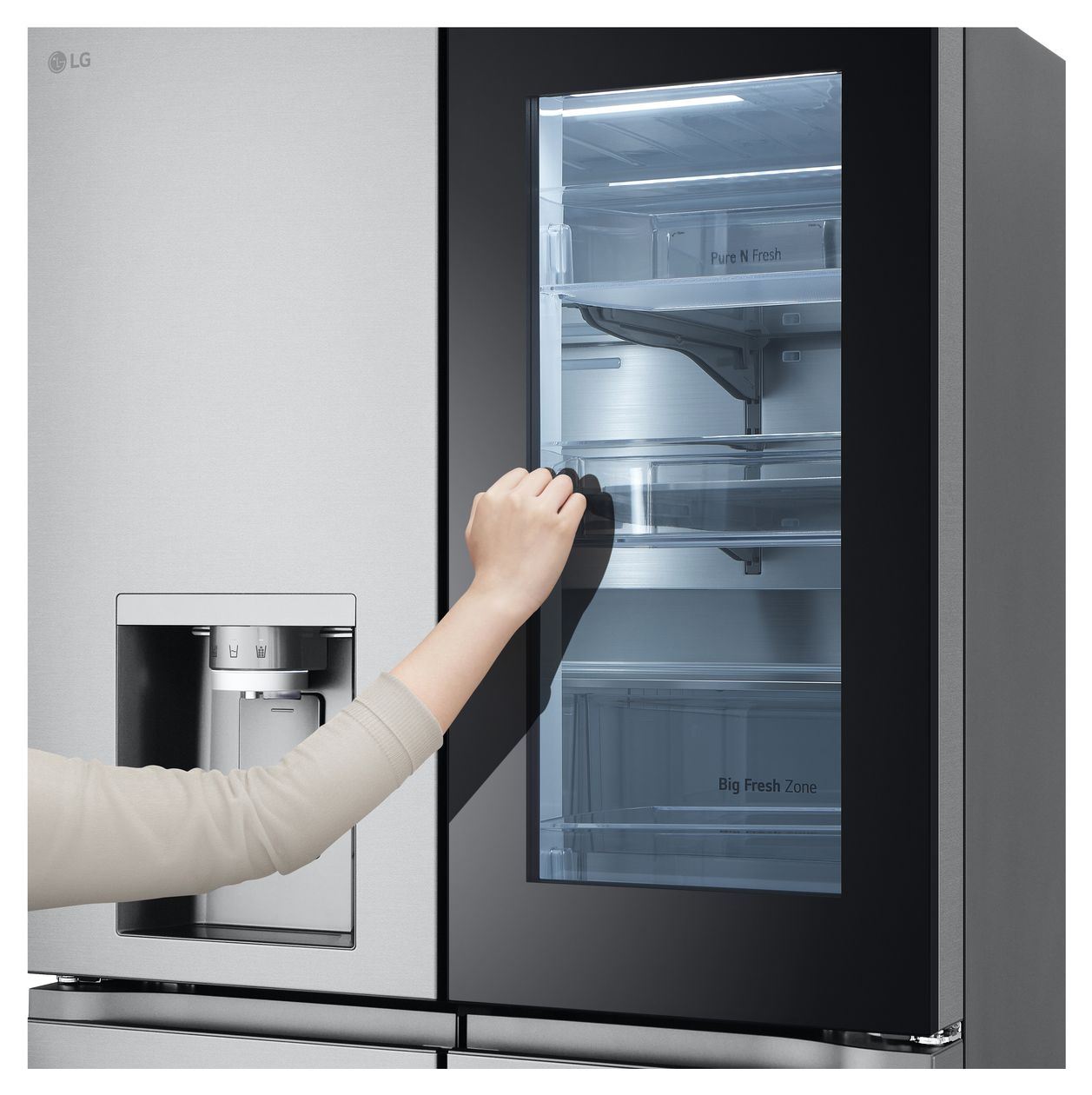 GMG961MBKE Side-by-Side Kühl-/ Gefrierkombination 363 l / 274 l 354 kWh NoFrost 1792 mm x 914 mm  (Edelstahl) 