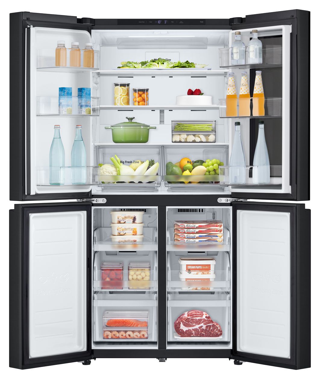 GMV860EPDE Side-by-Side Kühl-/ Gefrierkombination 321 l / 209 l 314 kWh NoFrost 1787 mm x 835 mm  (Schwarz) 