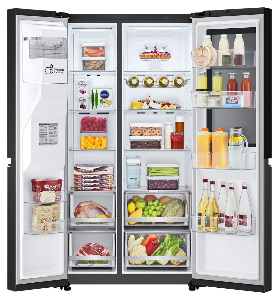 GSGV81EPLL Side-by-Side Kühl-/ Gefrierkombination 416 l / 219 l 350 kWh NoFrost 1790 mm x 913 mm  (Schwarz) 