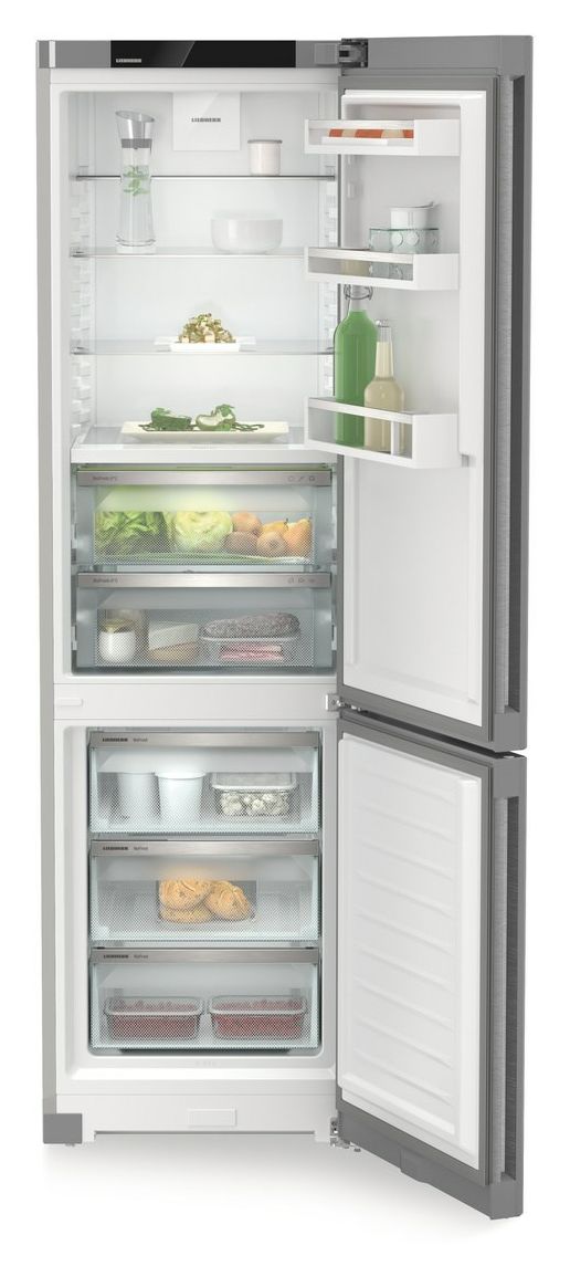 CBNsdc573i-22 258 l / 103 l Kühl-Gefrierkombi freistehend NoFrost 181 kWh Jahr  (Silber) 