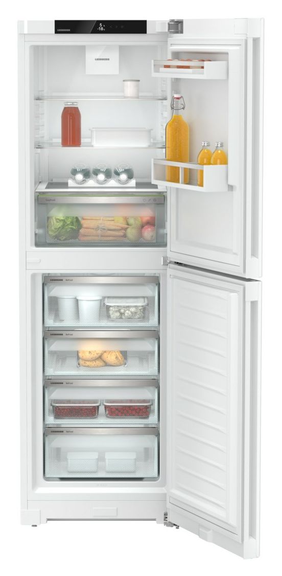 CNd5204-22 187 l / 132 l Kühl-Gefrierkombi freistehend NoFrost 202 kWh Jahr  (Weiß) 