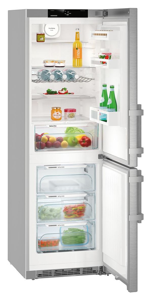 CNief4335-21 Comfort 220 l / 101 l Kühl-Gefrierkombi freistehend NoFrost  (Silber) 