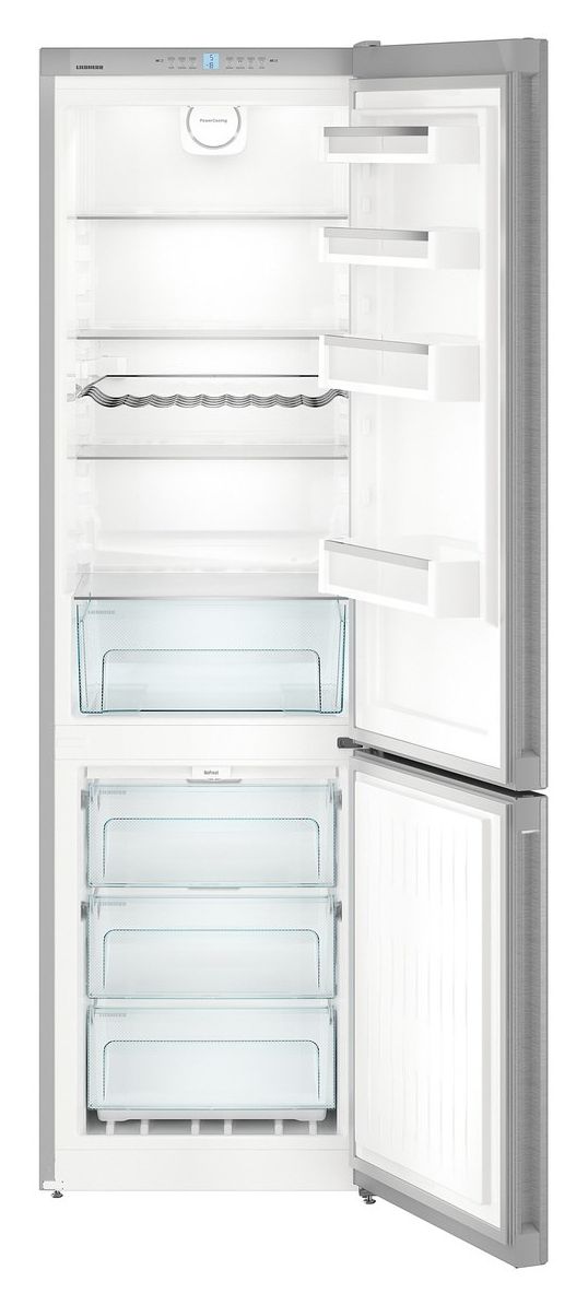 CNPef4813-22 243 l / 101 l Kühl-Gefrierkombi freistehend NoFrost 201 kWh Jahr  (Silber) 