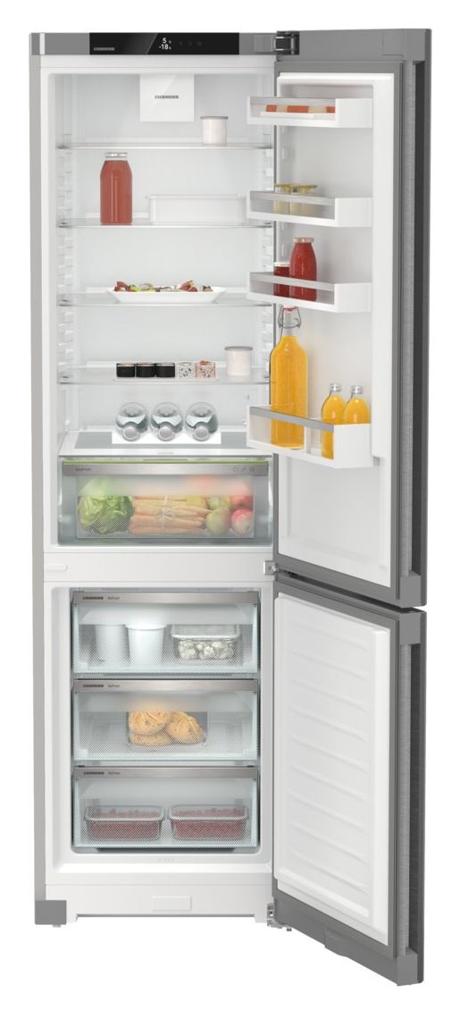 CNsdc5703-22 268 l / 103 l Kühl-Gefrierkombi freistehend NoFrost 162 kWh Jahr  (Silber) 