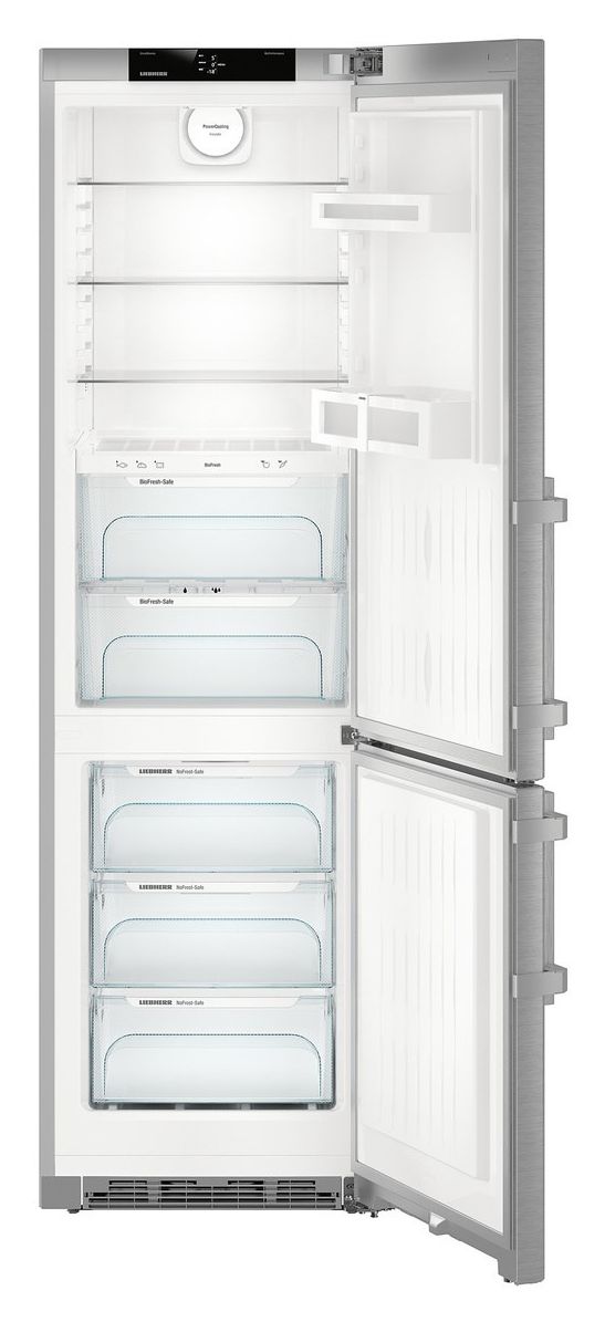 KGBNf2060-3 248 l / 104 l Kühl-Gefrierkombi freistehend NoFrost 227 kWh Jahr  (Silber) 