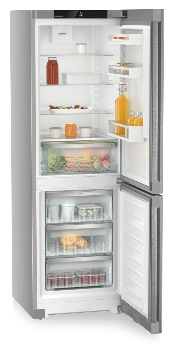 KGNsd52Vc03 Pure 227 l / 103 l Kühl-Gefrierkombi freistehend NoFrost 161 kWh Jahr  (Silber) 