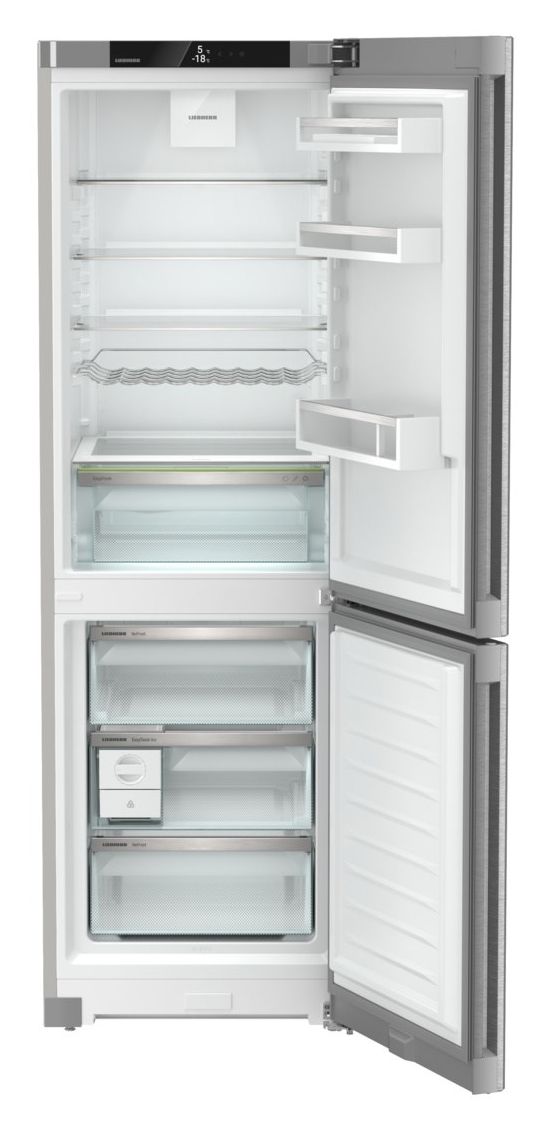 KGNsdd52Z23 227 l / 103 l Kühl-Gefrierkombi freistehend NoFrost 201 kWh Jahr  (Silber) 