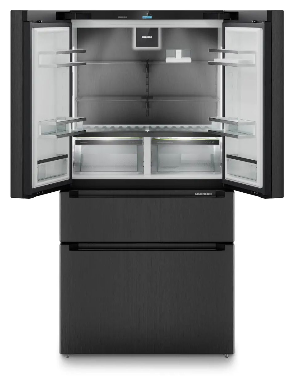 MBbsdi9556-20 Prime BioFresh Side-by-Side Kühl-/ Gefrierkombination French Door 356 l / 231 l 287 kWh NoFrost 1805 mm x 906 mm  (Schwarz) 