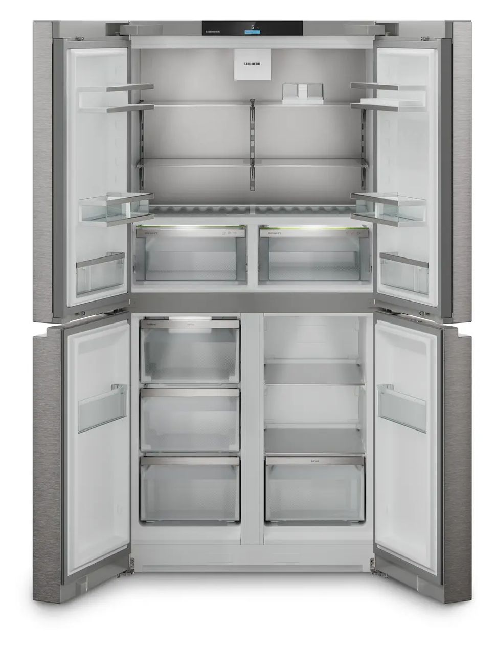 MBsddi9024-20 Plus BioFresh Side-by-Side Kühl-/ Gefrierkombination French Door 354 l / 219 l 287 kWh NoFrost 1805 mm x 906 mm  (Silber) 