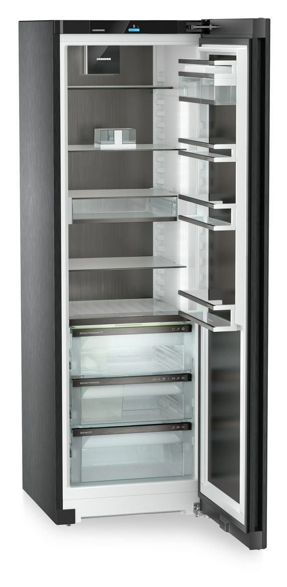 RBbsc528i-22 384 l / 384 l Kühlschrank freistehend EEK: C 107 kWh Jahr  (Schwarz, Edelstahl) 