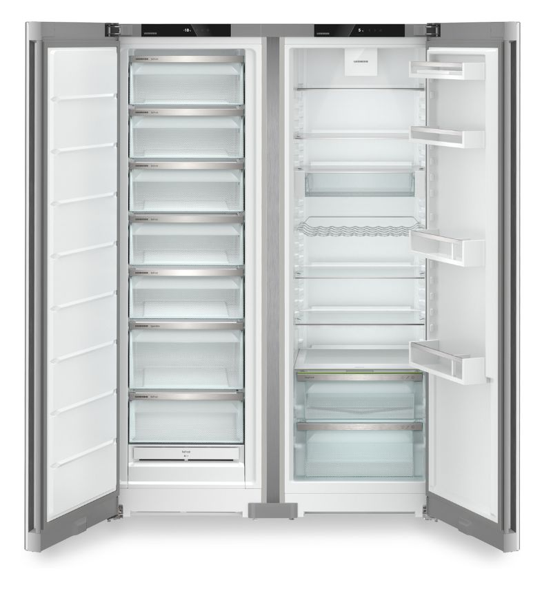 XRFsf5220-22 Plus Europäischer Side-by-Side Kühl-/ Gefrierkombination 399 l / 277,9 l NoFrost 1855 mm x 1226 mm  (Silber) 