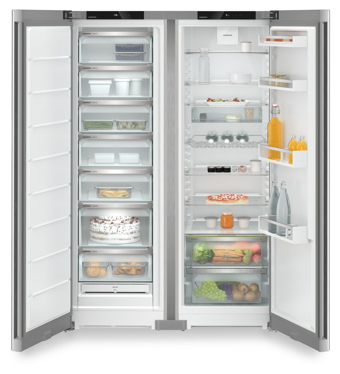 XRFsf5225-22 Plus BioFresh Side-by-Side Kühl-/ Gefrierkombination 278 l / 278 l NoFrost  (Silber) 
