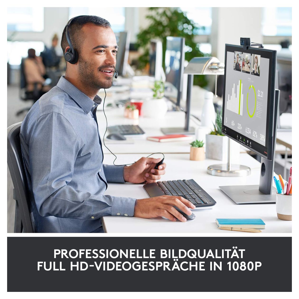 C920 HD Pro 1080p Full HD 1920 x 1080 Pixel Webcam 