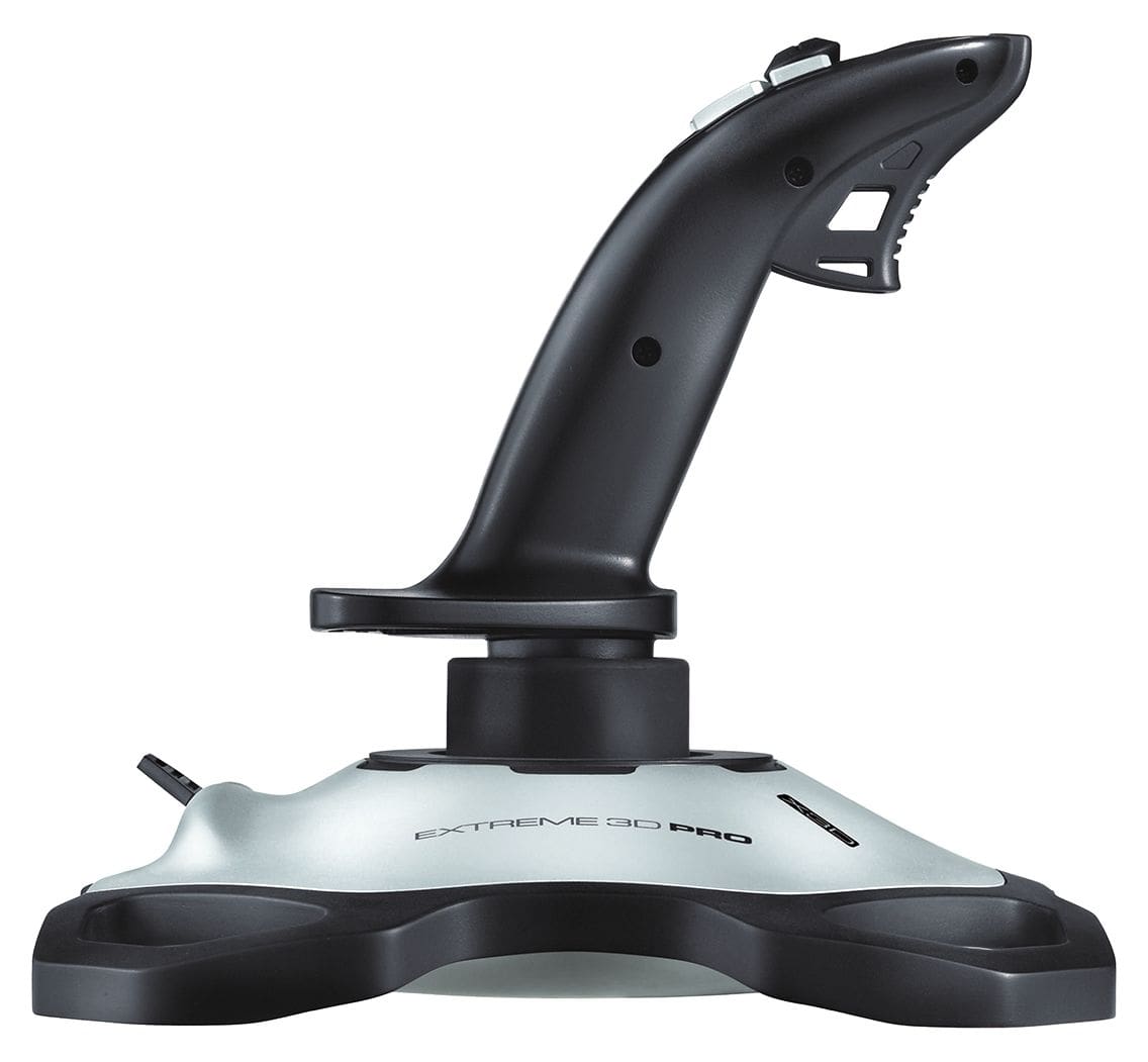 Extreme 3D Pro Digital Joystick für PC  (Schwarz, Weiß) 
