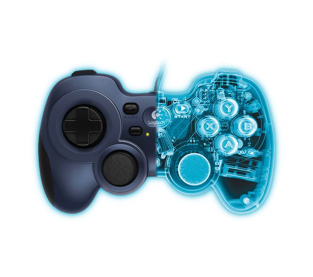F310 Analog / Digital Gamepad für PC  (Schwarz) 