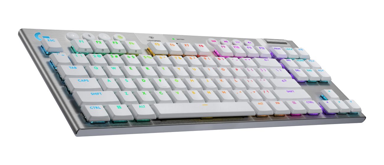 G915X Lightspeed LED Gaming Tastatur USB + RF Wireless + Bluetooth  (Weiß) 