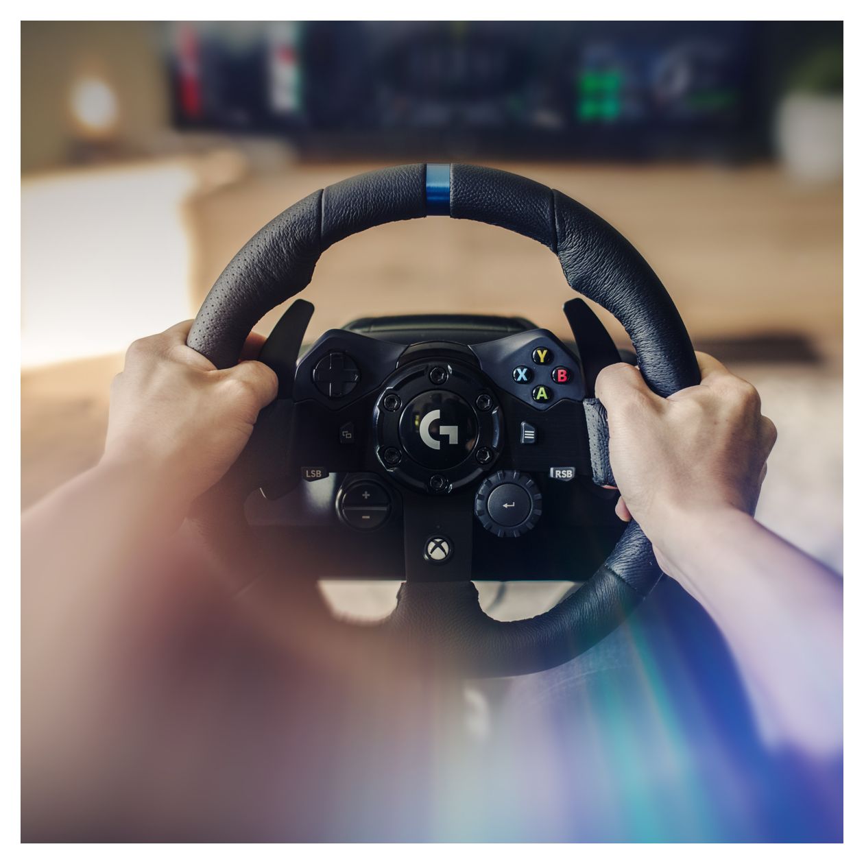 G923 Analog / Digital Lenkrad + Pedale für PC, Xbox One, Xbox Series S, Xbox Series X  (Schwarz) 
