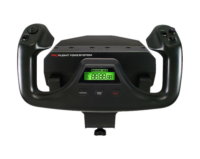 Pro Flight Yoke System Analog / Digital Flugsimulation für PC  (Schwarz) 