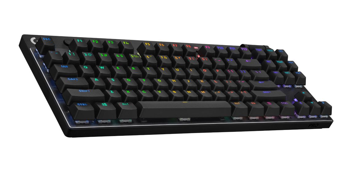 Pro X TKL RGB-LED Gaming Tastatur RF Wireless + Bluetooth 2.4 GHz  (Schwarz) 