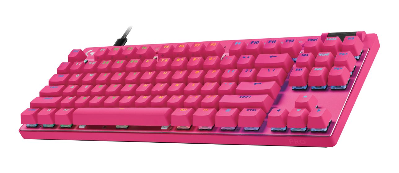 Pro X TKL Rapid LED Gaming Tastatur USB  (Pink) 