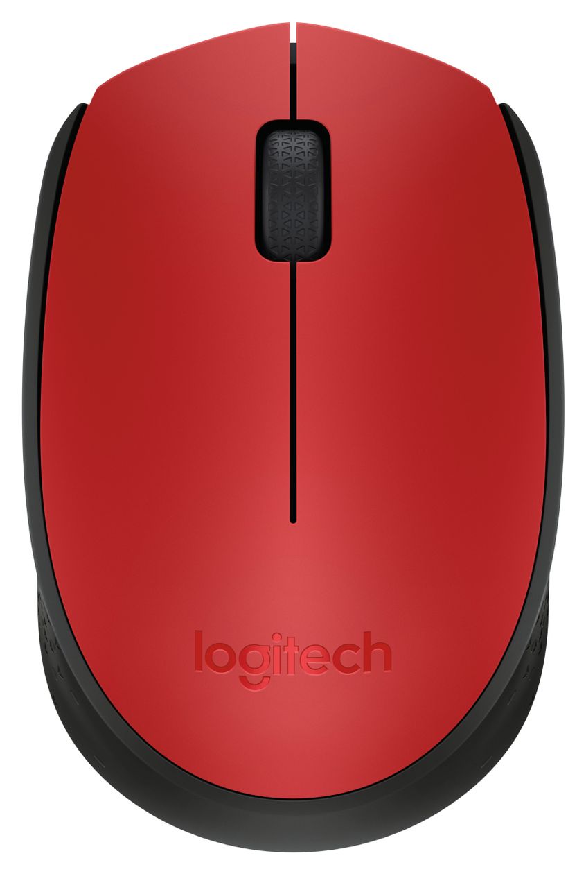 M171 1000 DPI Büro Maus Optisch  (Schwarz, Rot) 