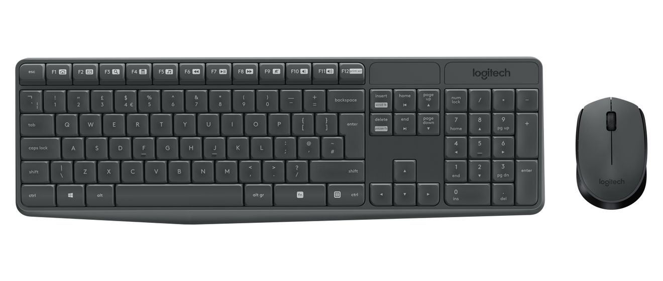 MK235 Home Tastatur RF Wireless 2.4 GHz  (Grau) 