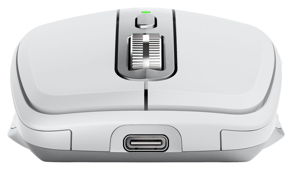 MX Anywhere 3S for Mac 8000 DPI Büro Maus Laser  (Silber, Weiß) 