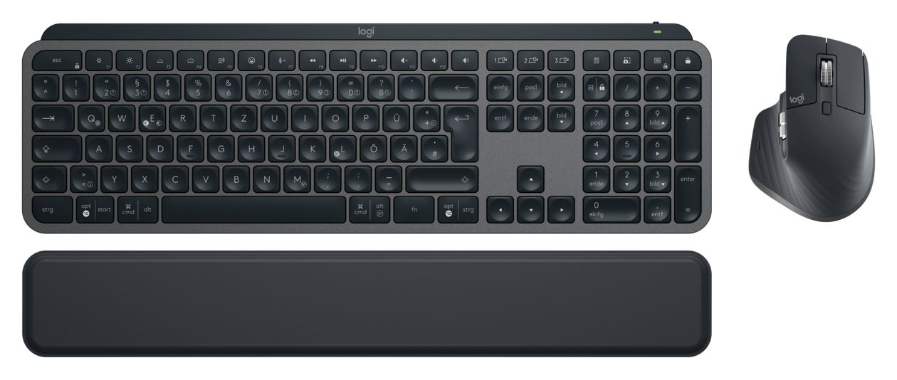 MX Keys S Combo LED Büro Tastatur Bluetooth  (Graphit) 