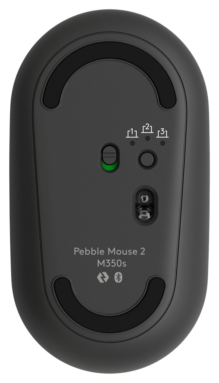 Pebble 2 M350s 4000 DPI Reisen Maus Optisch  (Graphit) 