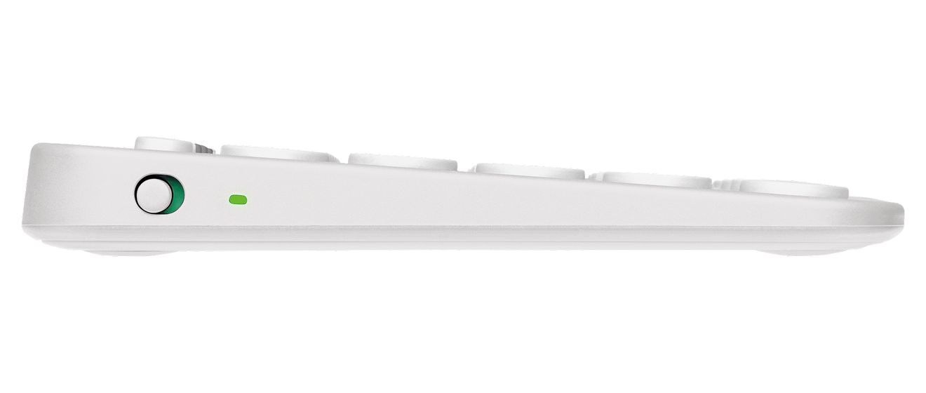 Pebble Keys 2 K380s Universal Tastatur Bluetooth  (Weiß) 