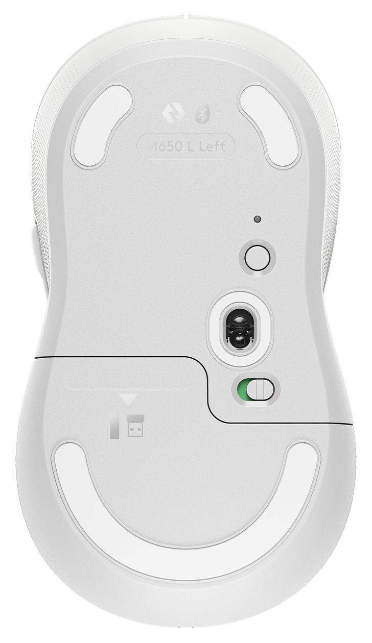 Signature M650 L Left 4000 DPI Büro Maus Optisch  (Weiß) 