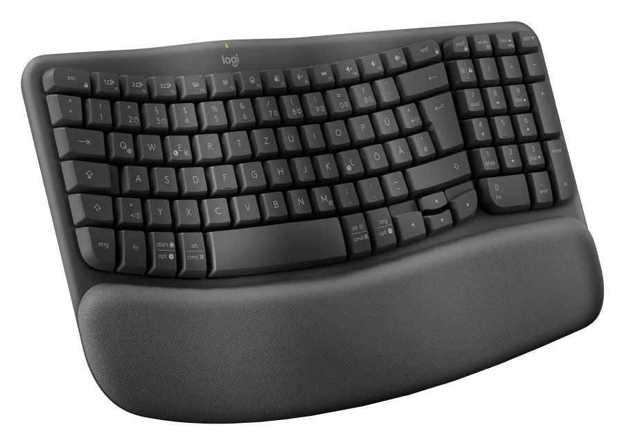 Wave Keys Büro Tastatur RF Wireless + Bluetooth 2.4 GHz  (Graphit) 