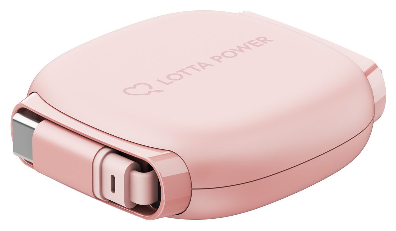 Ausziehbares Ladekabel 0,48 Gbit/s Stecker Rundkabel USB C auf USB C bis 100 W 1 m  (Rose) 