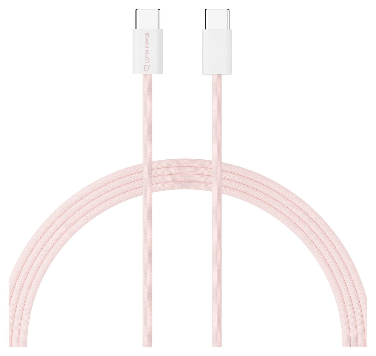 Magnetisches Ladekabel 0,48 Gbit/s Stecker Rundkabel USB C auf USB C bis 100 W 1,5 m  (Rose) 