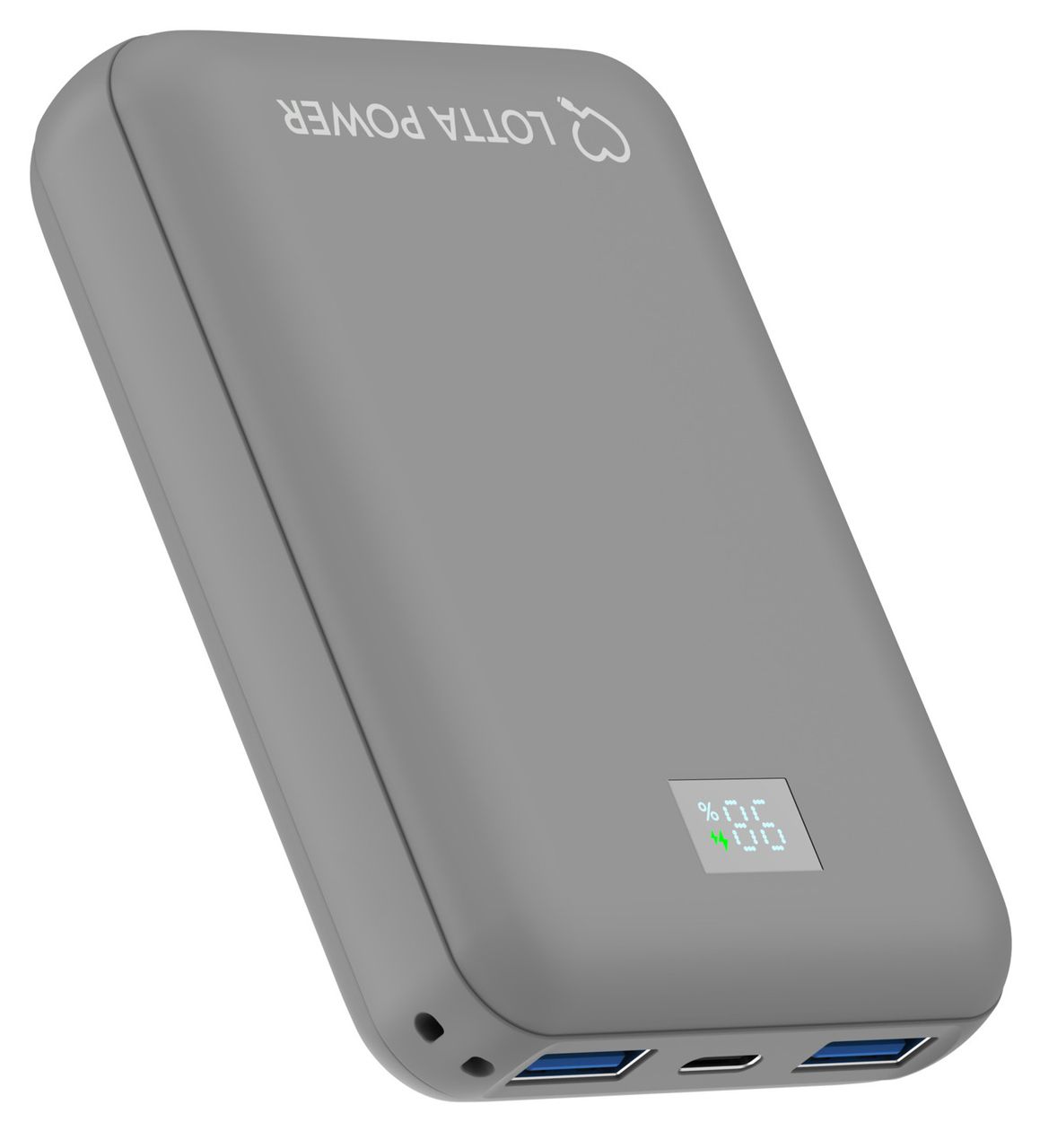 Mini 10000 mAh Powerbank USB Typ-C  (Grau) 