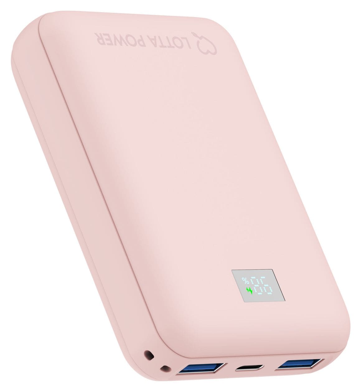 Mini 10000 mAh Powerbank USB Typ-C  (Rose) 