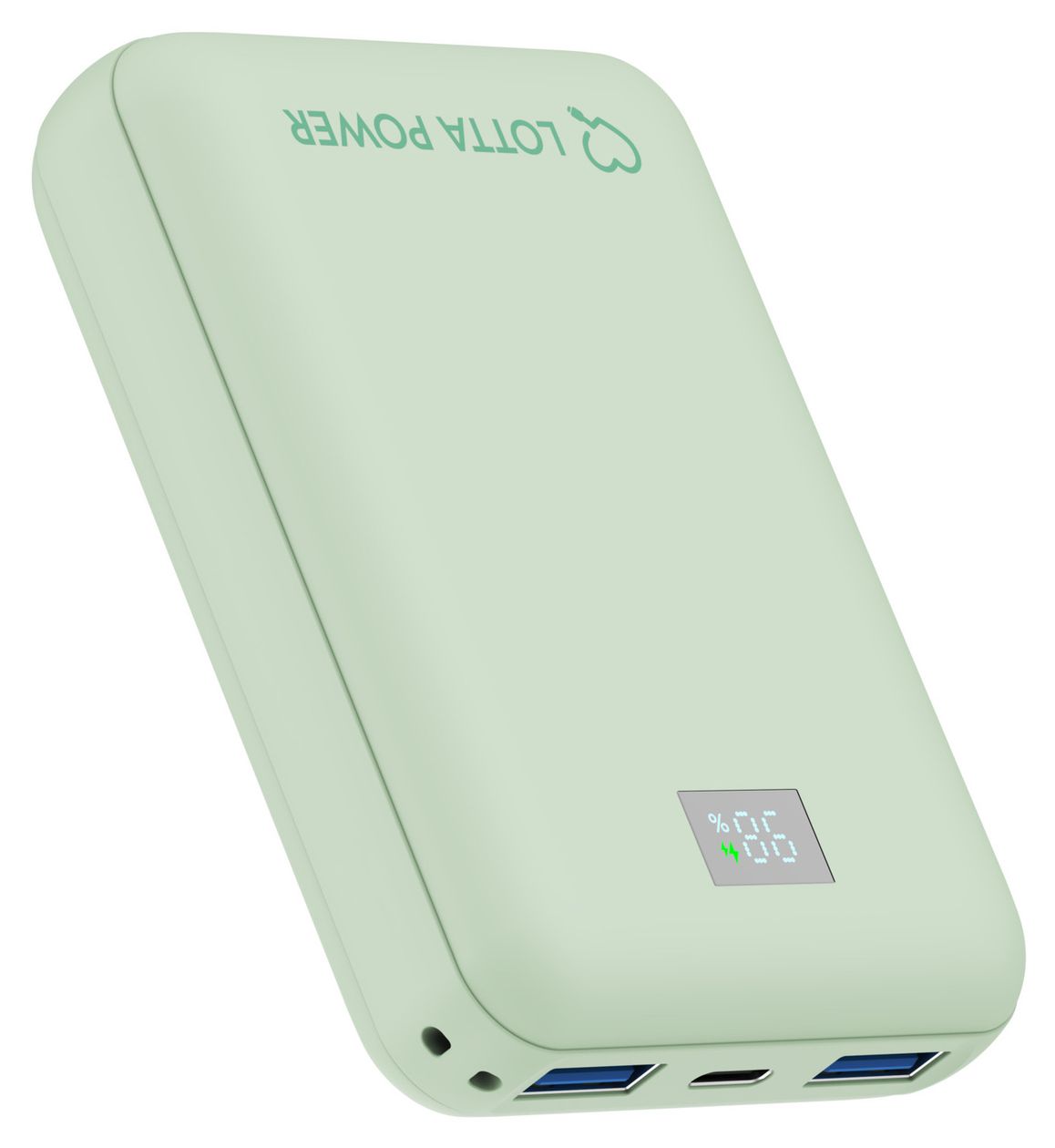 Mini 10000 mAh Powerbank USB Typ-C  (Mint) 