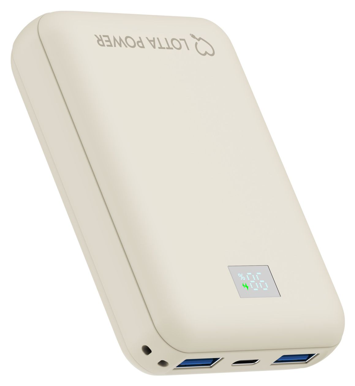 Mini 10000 mAh Powerbank USB Typ-C  (Sand) 