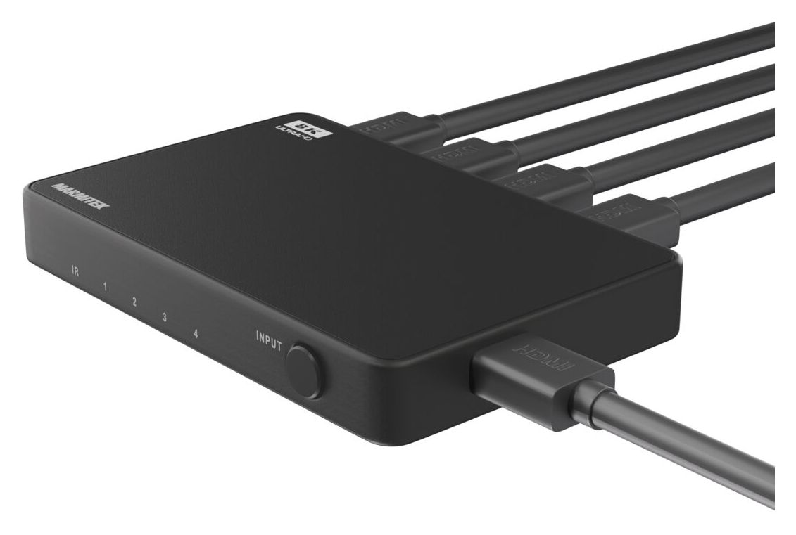 Connect 740 – HDMI-Switch 8K 60 Hz – 4K 120 Hz – HDMI 2.1 – 4 Eingänge / 1 Ausgang 