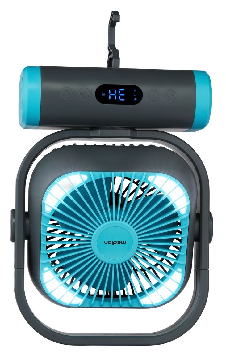 E10TF MD12065 Ventilator Zimmerdecke, Flur, Tisch 48 dB  (Schwarz, Blau) 
