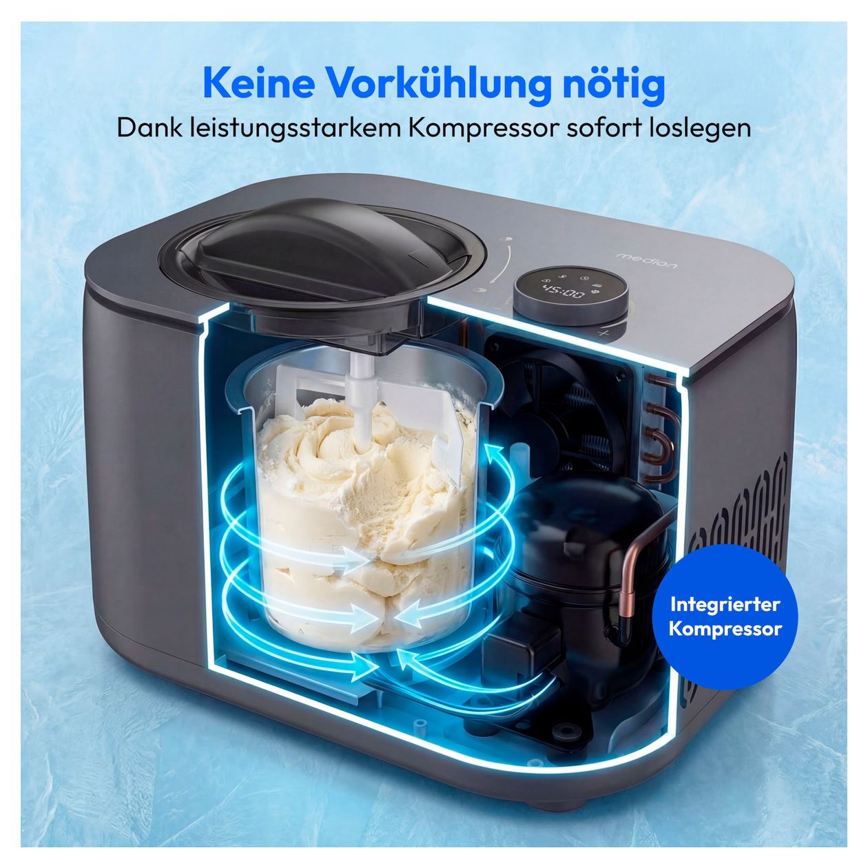 MD 100116 0,6 l Eismaschine 100 W 