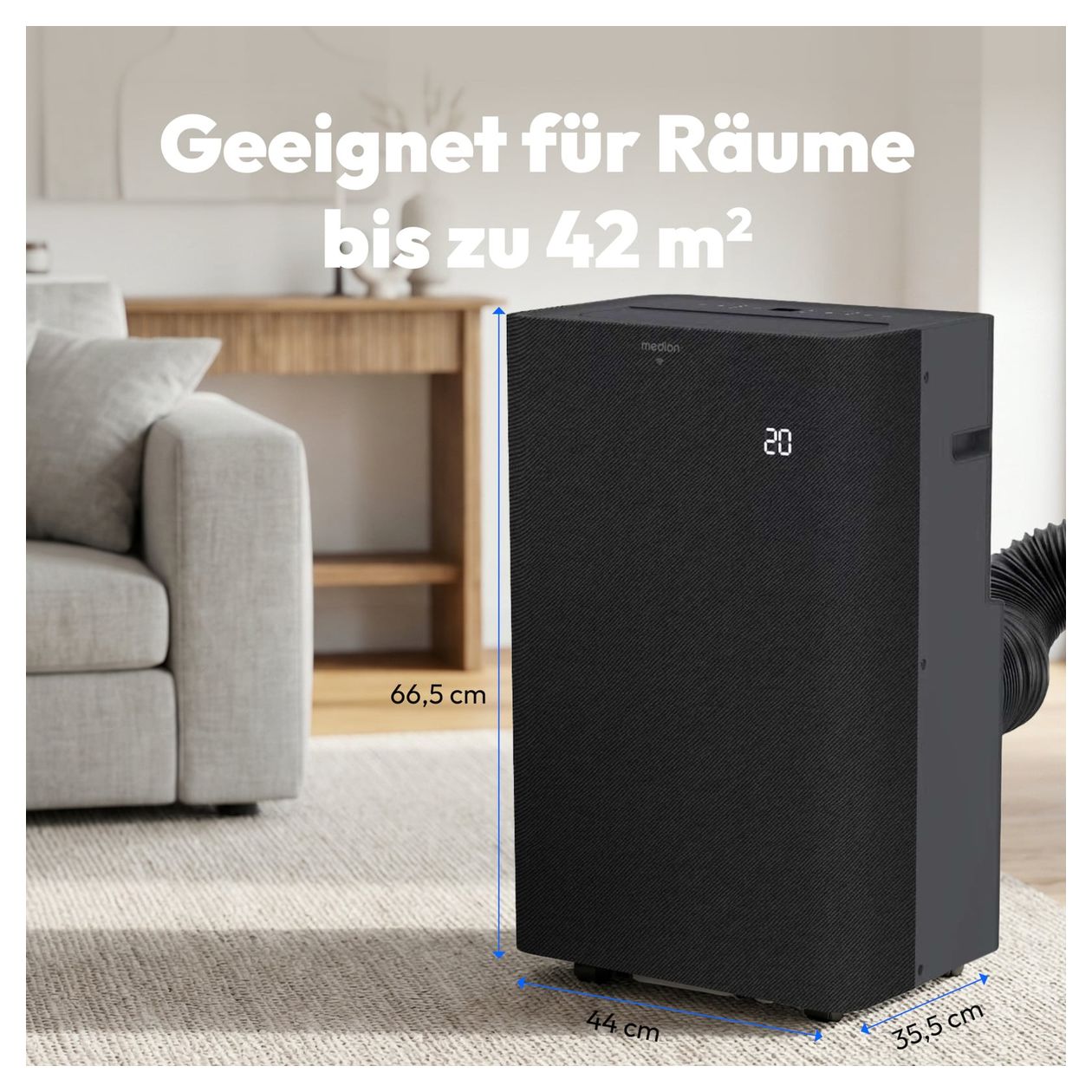 MD 100134 mobile Klimaanlage EEK: A  (Schwarz) 