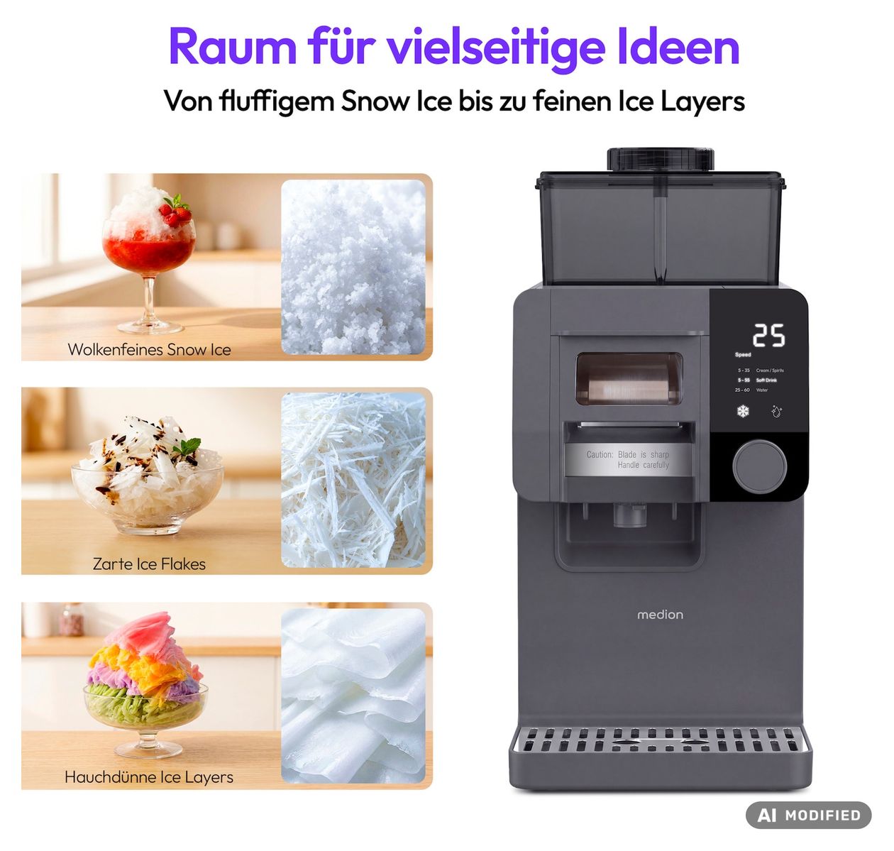 MD 100183 1,8 l Eismaschine 200 W 