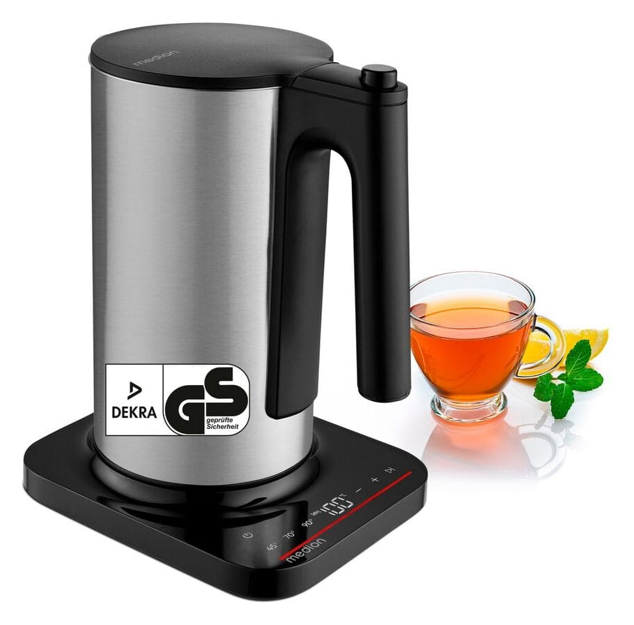 MD12106 1,5 l Wasserkocher 2200 W  (Schwarz, Edelstahl) 