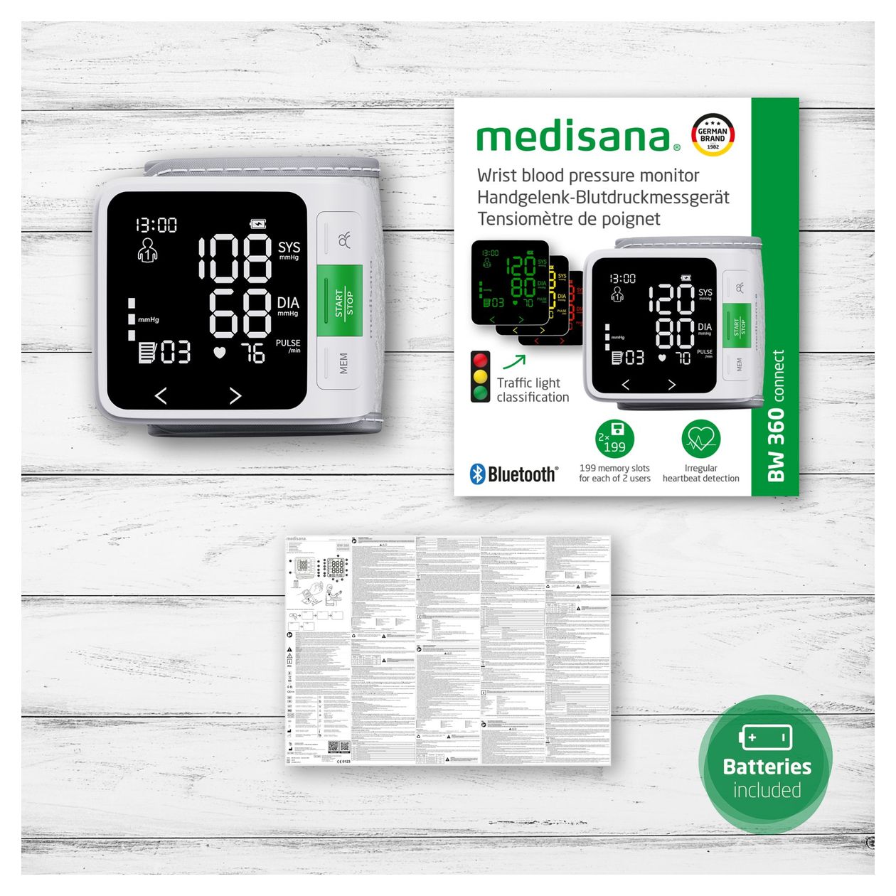 BW360 connect Handgelenk Blutdruckmessgerät 