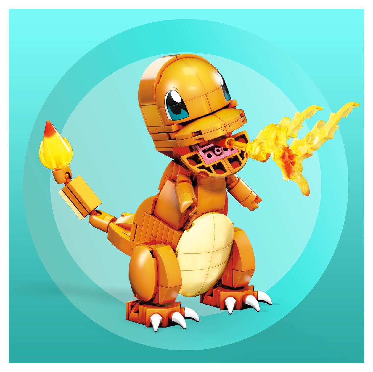 Pokemon Glumanda Bauset 180 Teile  (Orange) 