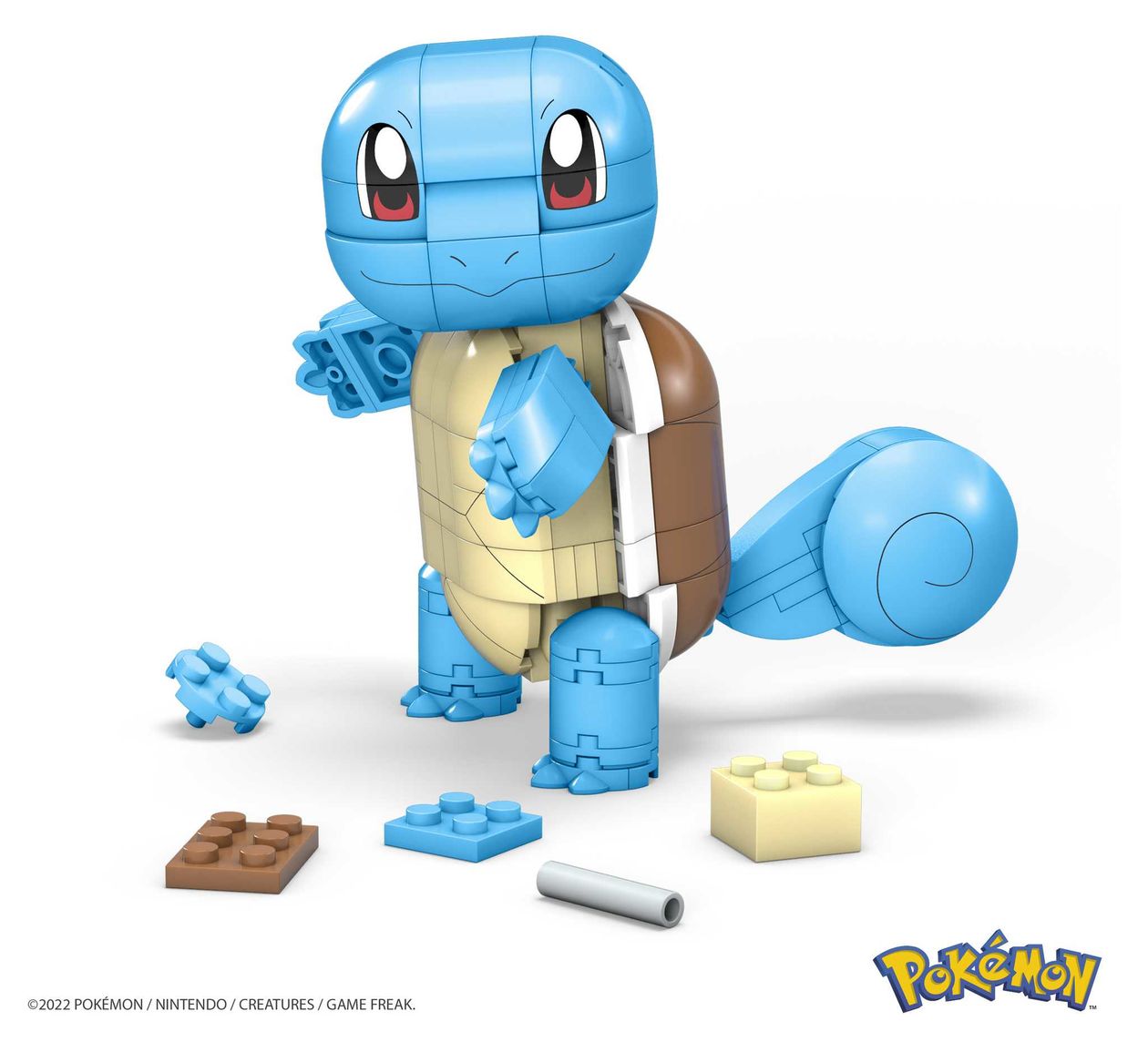 Pokemon Schiggy Bauset 199 Teile  (Blau/Grau) 
